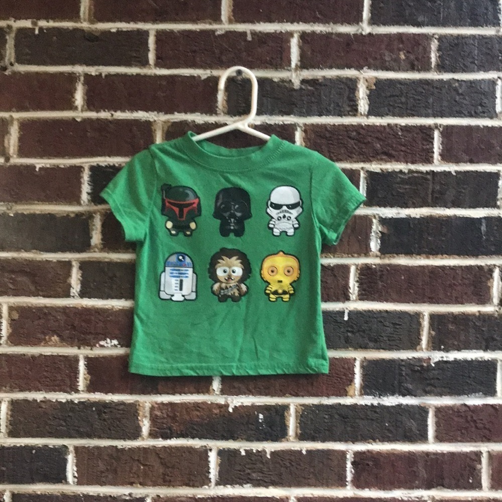 Star Wars cuties kids green tee-shirt, Sz 2T
